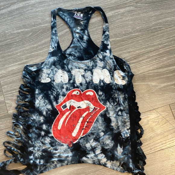 Too Fast Rat Baby Eat Me Cut Out Grunge Street Couture, size Large - Picture 8 of 11